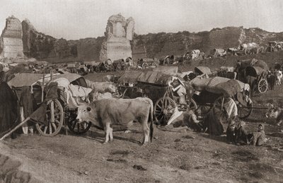 Lager türkischer Flüchtlinge, 1912 von Turkish Photographer